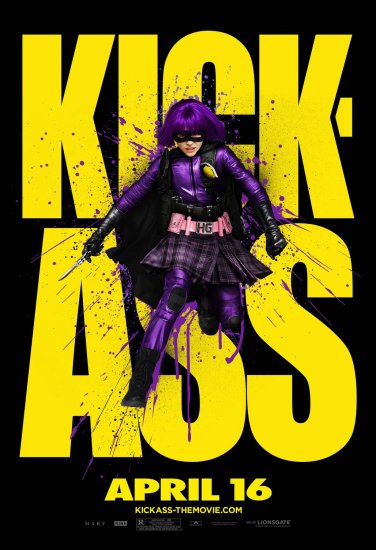 KICK-ASS Original Movie Poster * HIT GIRL * 4' x 6' Rare 2010 NEW
