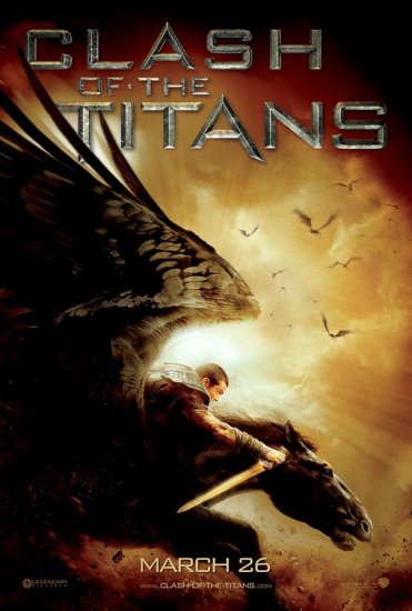 CLASH OF THE TITANS Orig Movie Poster * PERSEUS * 4' x 6' Huge Rare 2010 NEW