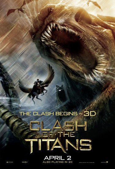 CLASH OF THE TITANS Orig Movie Poster * KRAKEN * 4' x 6' Huge Rare 2010 NEW