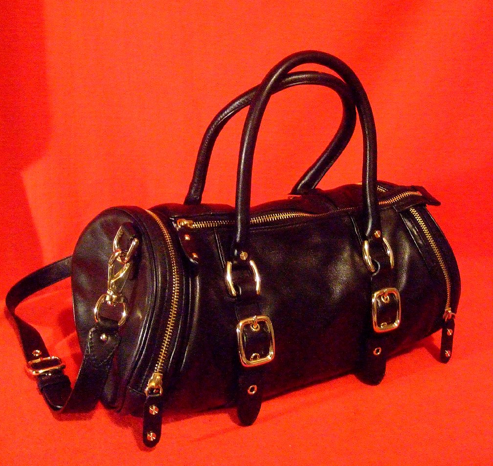 Cole Haan * PAIGE * Convertible Tote Black Leather Bag Mint