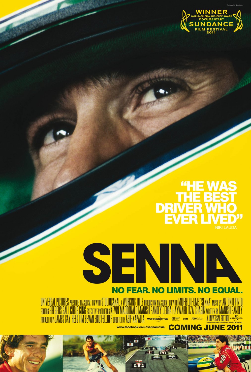 SENNA Original Movie Poster 27" x 40" Rare 2010 Mint