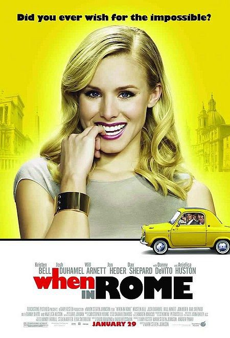 WHEN IN ROME Original Movie Poster * Kristen Bell * 27" x 40" Rare 2010 Mint