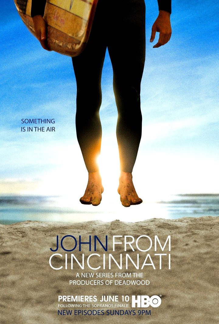 David Milch's * JOHN FROM CINCINNATI * Original Series Poster HUGE 4' x 6' HBO Rare 2007 Mint