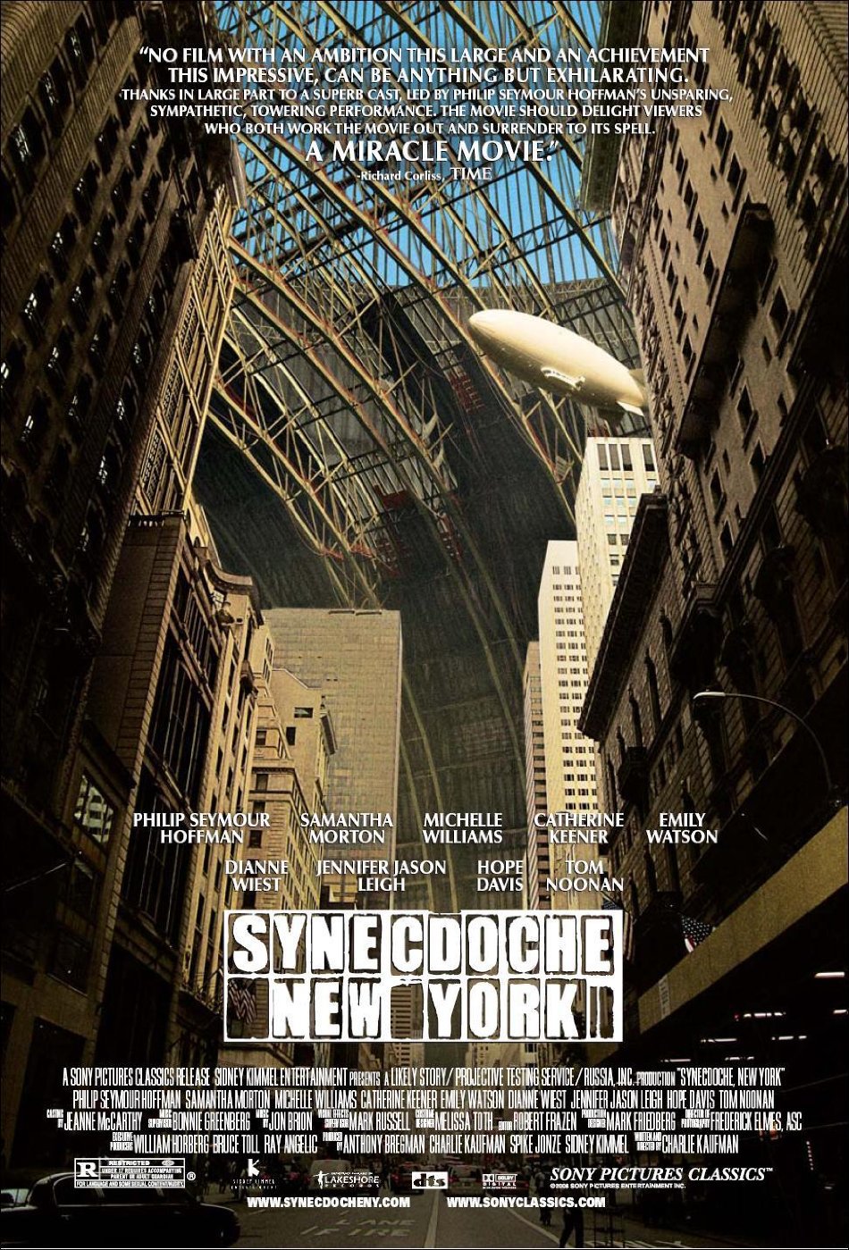 SYNECDOCHE, NEW YORK Original Movie Poster * PHILIP SEYMOUR HOFFMAN * 27" x 40" Rare 2008 Mint