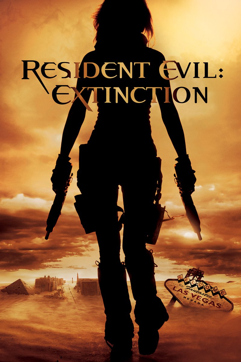 Resident Evil EXTINCTION Original Movie Poster * MILLA JOVOVICH * 4' x 6' Rare 2007 Mint