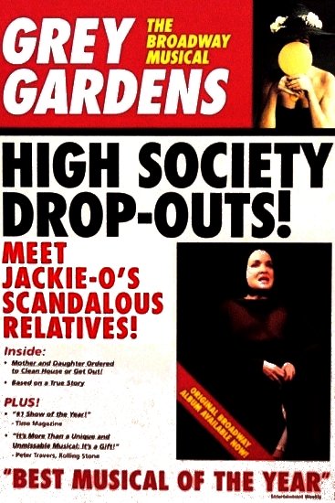 GREY GARDENS Original Broadway Poster * CHRISTINE EBERSOLE * 2' x 3' Rare 2007 Mint