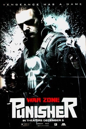 The Punisher WAR ZONE Original Movie Poster * RAY STEVENSON & DOMINIC WEST * 4' x 6' Rare 2008 Mint