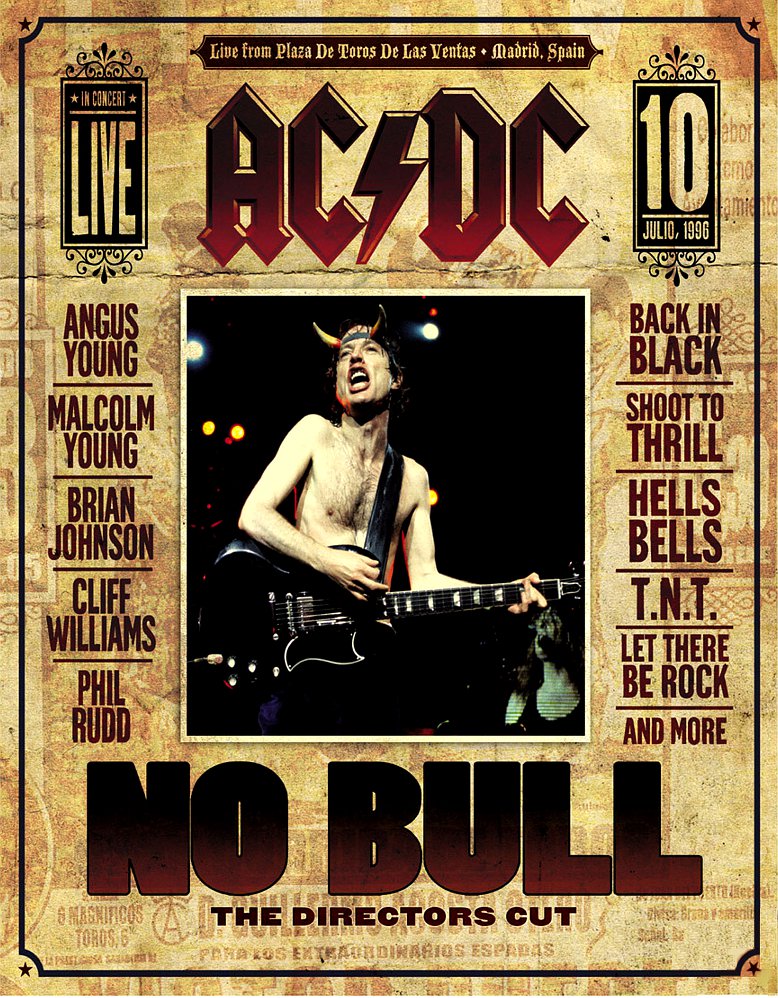 AC/DC * Plug Me In & No Bull * 2 Poster SET 2' x 3' Rare 2008 Mint