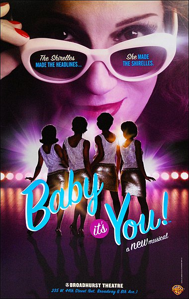 BABY IT'S YOU ! Original Broadway Theater Poster * Beth Leavel * 14" x 22" Rare 2011 Mint