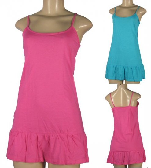 Softwear - Junior Spaghetti Strap Flared Hem Stretch Nightie/ Dresses