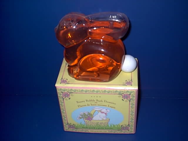 AVON PEACH BUBBLE BATH IN BUNNY RABBIT DECANTER