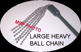 20" METAL BALL CHAINS CROP WHIP