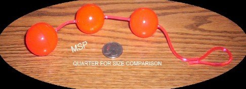 3 EXTRA LARGE JELLY ORGASM BALLS - FREE SHIPPING