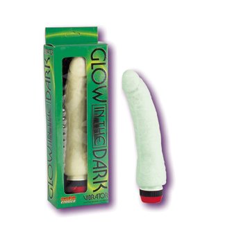GLOW IN THE DARK VIBRATING DILDO -- FREE SHIPPING