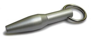 PENIS PLUG WITH DRILLED-THRU HOLE & RING