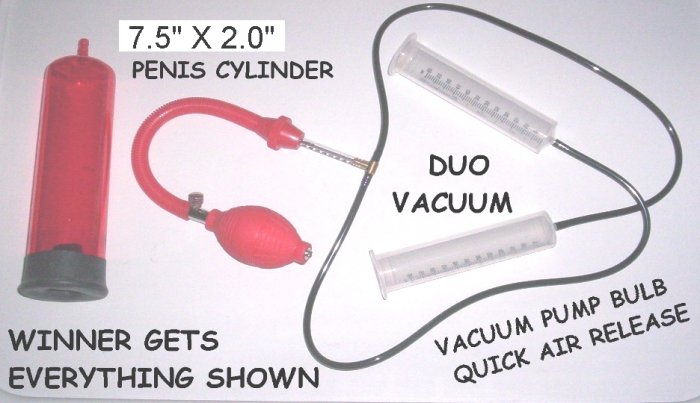DUO NIPPLE SUCKER VACUUM & PENIS CYLINDER
