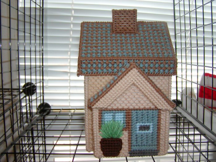 Tan Plastic Canvas House