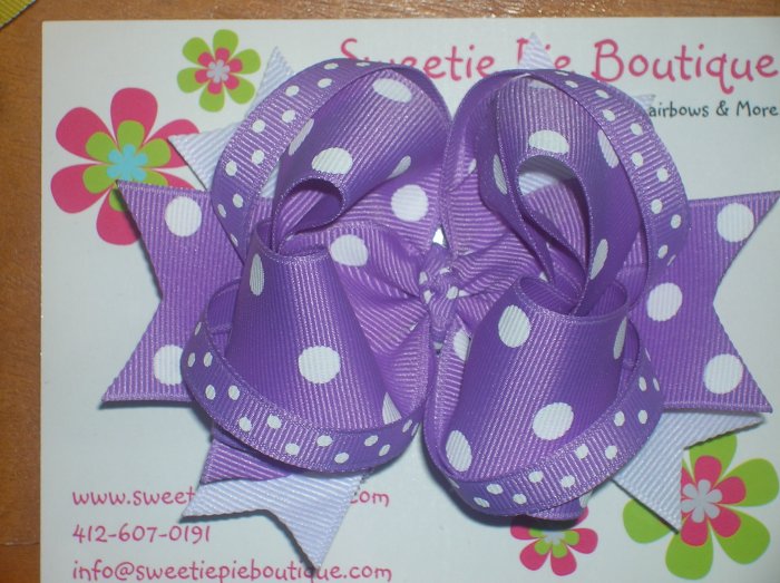 Purple & White 4 Layered Boutique