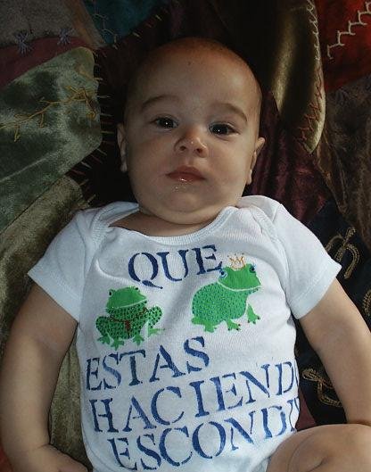 Baby Onesie Spanish Frogs Newborn