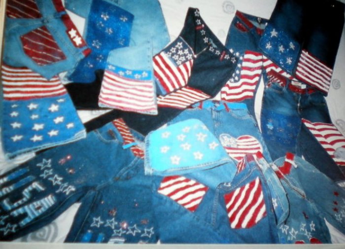 Americana Hand Painted JEANS