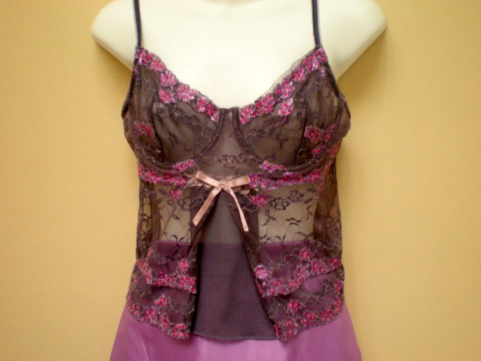 Hand Painted lace purple corset
