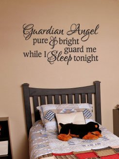 Vinyl Wall Lettering Words Guardian Angel
