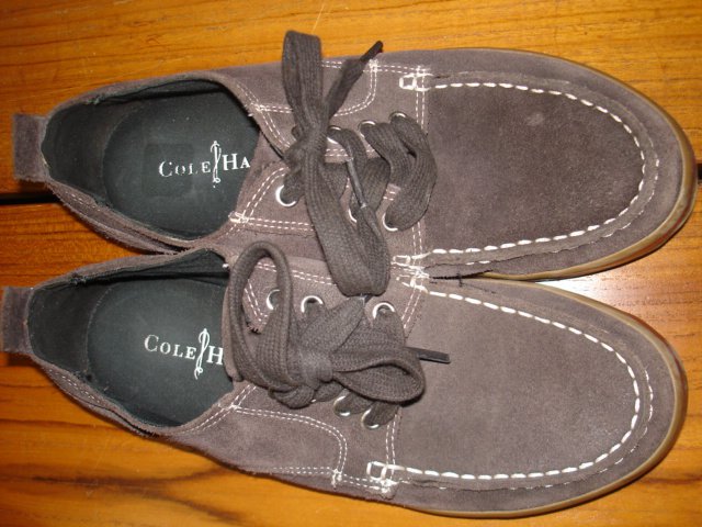 COLE HAAN MENS BROWN SUEDE SHOES 8M