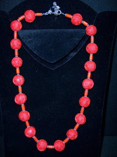 Tibetan Carved Cinnabar