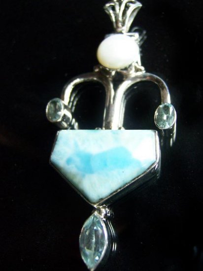 Larimar, Topaz & Pearl