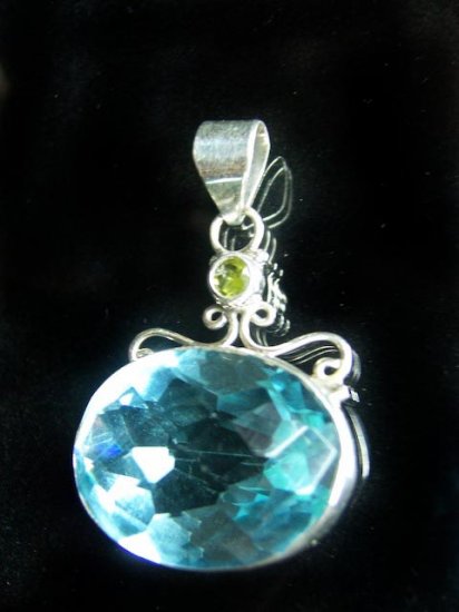 Blue Tourmaline & Peridot