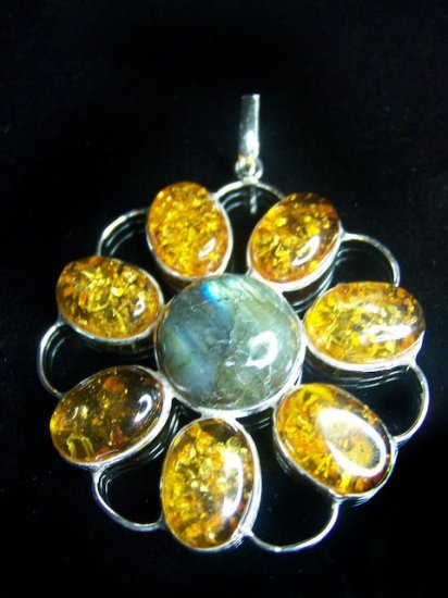 Amber & Labradorite