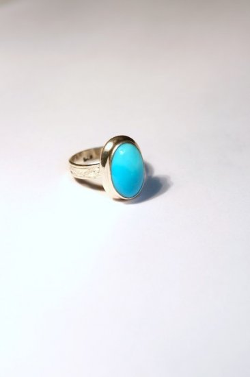 Turquoise, long oval