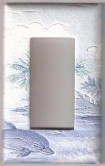 Puffy Dolphin GFI Switchplate