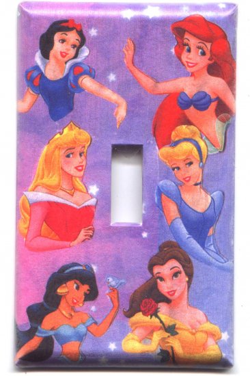 Disney 6 Princess' Single Switchplate