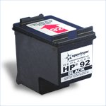 Remanufactured Black Ink Cartridge - replaces HP C9362WN (HP 92) - get two for the price of one -
