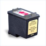Remanufactured Black Ink Cartridge - replaces HP C9351AN (HP 21) - get two for the price of one -