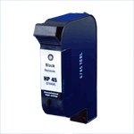 HP 51645A (HP 45) Black Ink Cartridge Remanufactured - get two for the price of one -