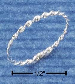 RG006-STERLING SILVER TWISTED