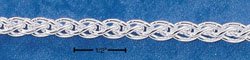 RG001-STERLING SILVER 100 WHEAT CHAIN (4MM)-7"