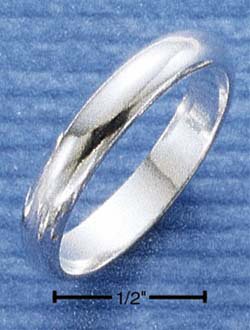 RG013-STERLING SILVER 4MM HP WEDDING BAND