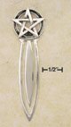 RG018-STERLING SILVER ANTIQUED PENTACLE BOOKMARK