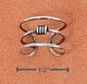 RG038-STERLING SILVER TRIPLE ROW WITH SINGLE CENTER COIL EAR CUFF
