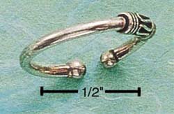 RG046-STERLING SILVER BALI STYLE NAVEL CLIP