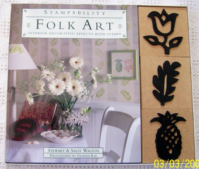Stampability Folk Art Interior Decorating W/ Stamps NEW