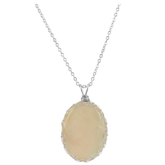 Large Rose Quartz Charlotte Pendant in Sterling Silver