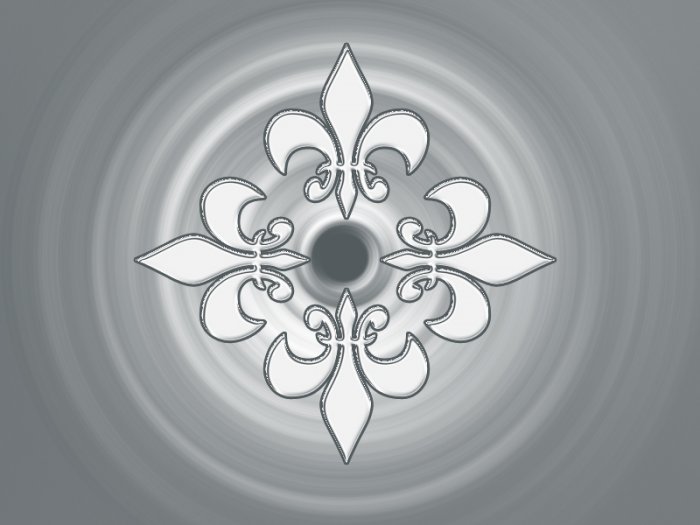 Fleur De Lis Gradient 8X10