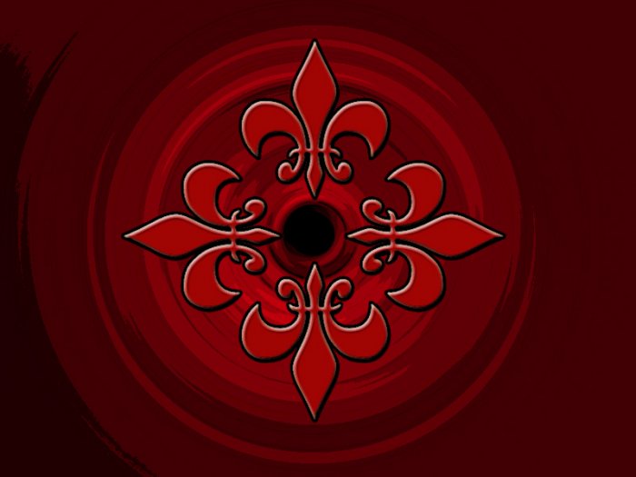 Fleur De Lis Edges 8X10