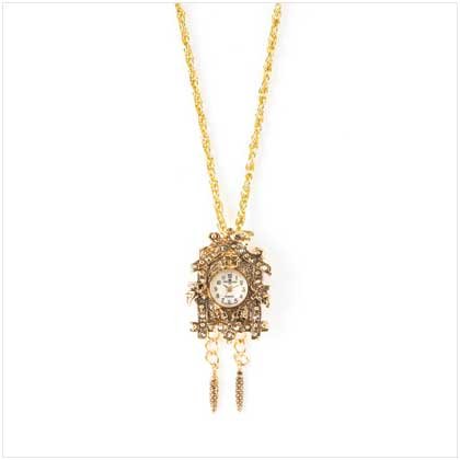 Gold Angel Pendant Watch
