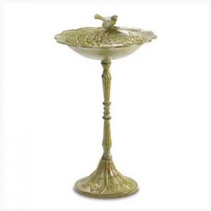 Antique Iron Birdbath