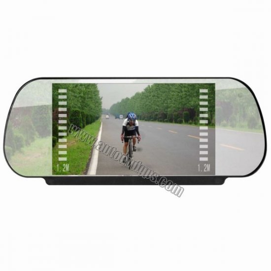 Car Back Rearview Mirror Monitor 2 Video Input TV